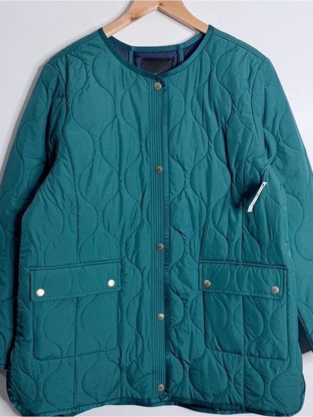 Talbots Teal Quilted Kids Puffer Jacket